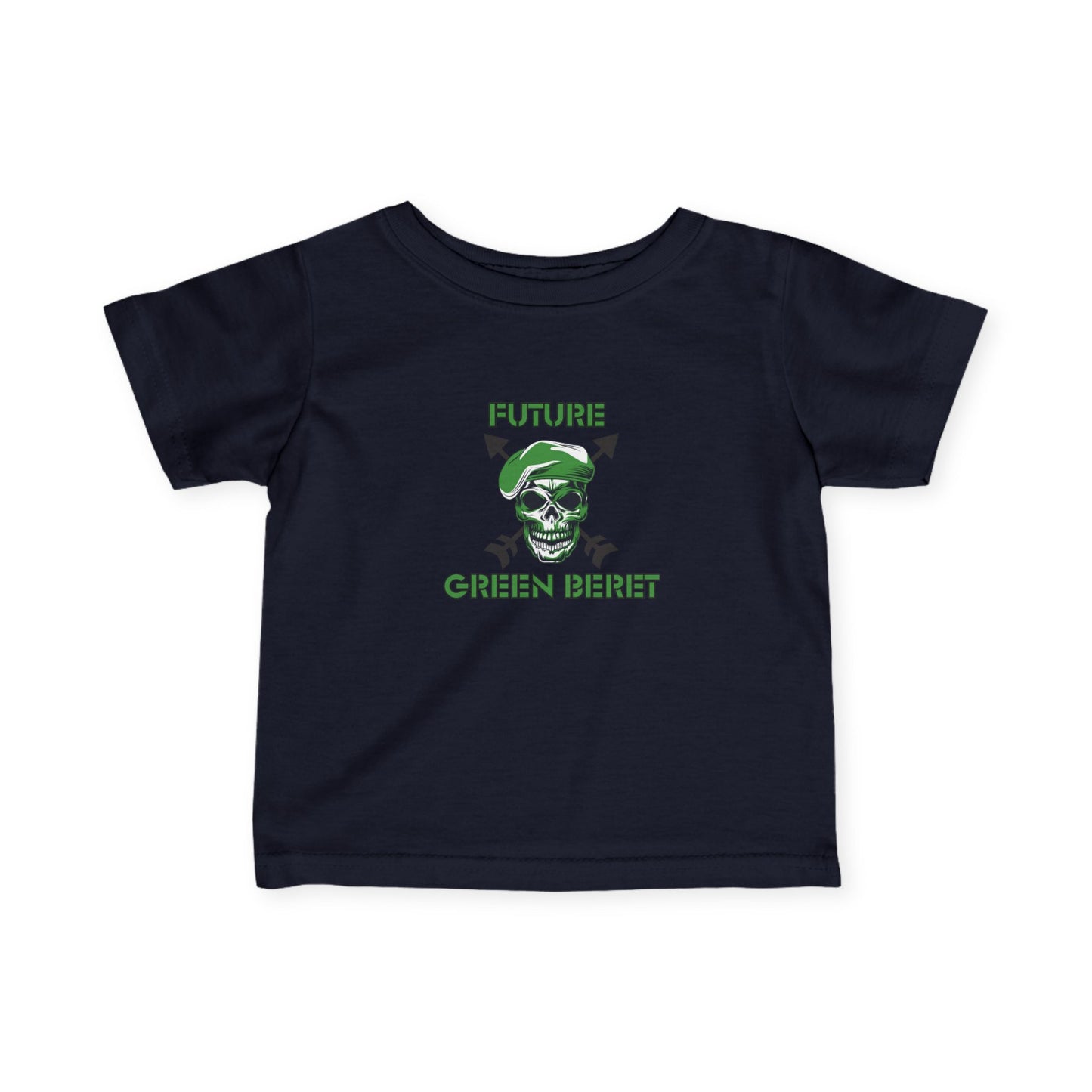 Future Green Beret Infant Tee, Baby Military Shirt, Toddler Army Tee, Gift for New Parents, Cute Baby Clothes