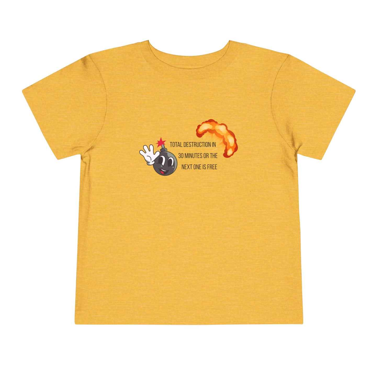 Toddler Short Sleeve Tee with Fun Explosive Design, Kids Gift, Birthday Shirt, Cute Casual Wear, Playtime Tee, Nursery Art