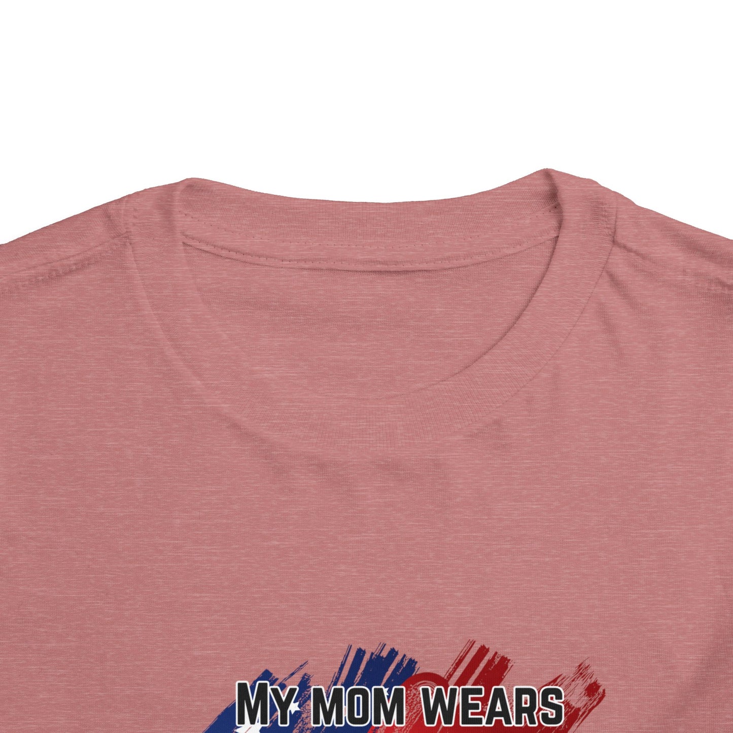 'My Mom Wears Combat Boots' Toddler Tee - Fun Kids Shirt, Gifts for Military Families, Cute Toddler Outfit, Everyday Wear, Unique Baby Tee