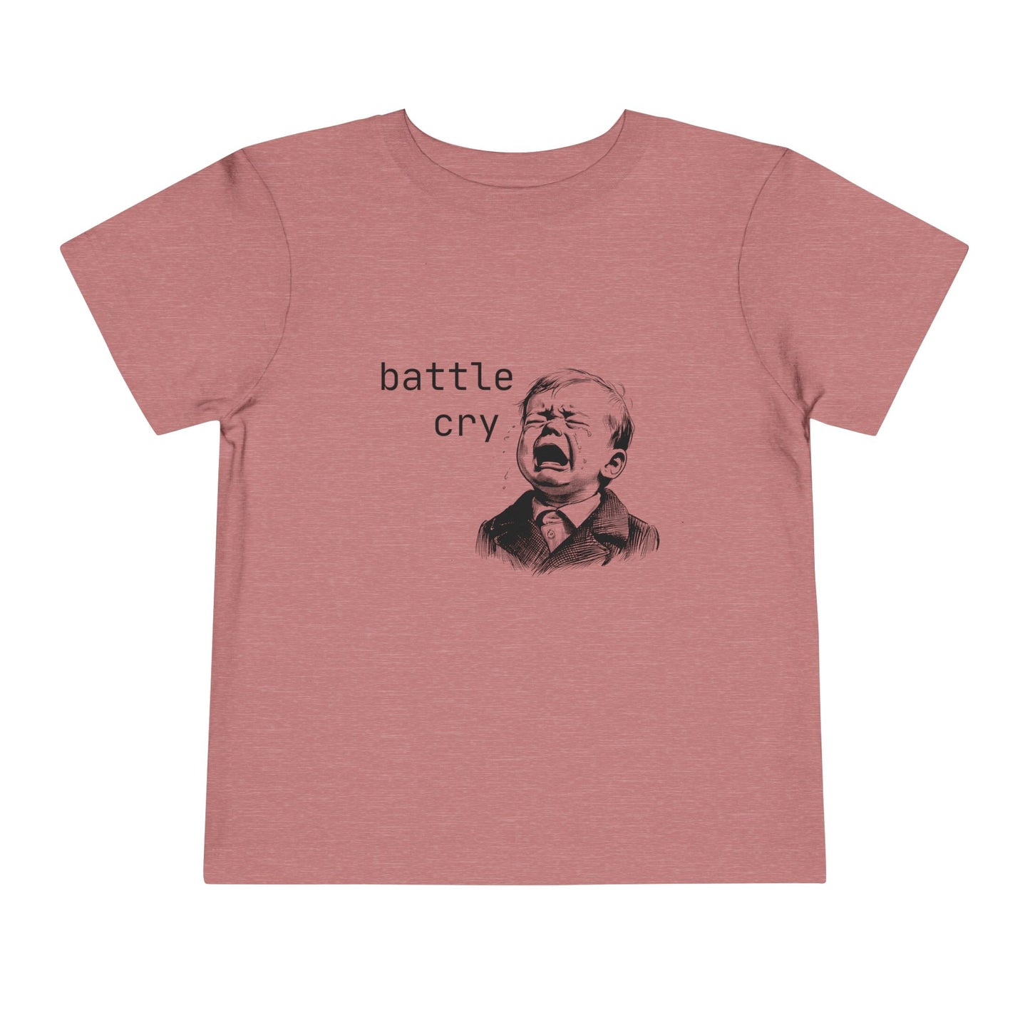 'Battle Cry' Toddler Tee, Funny Shirt, Humor Kids T-Shirt, Birthday Gift for Boys, Unique Baby Clothing, Everyday Playwear