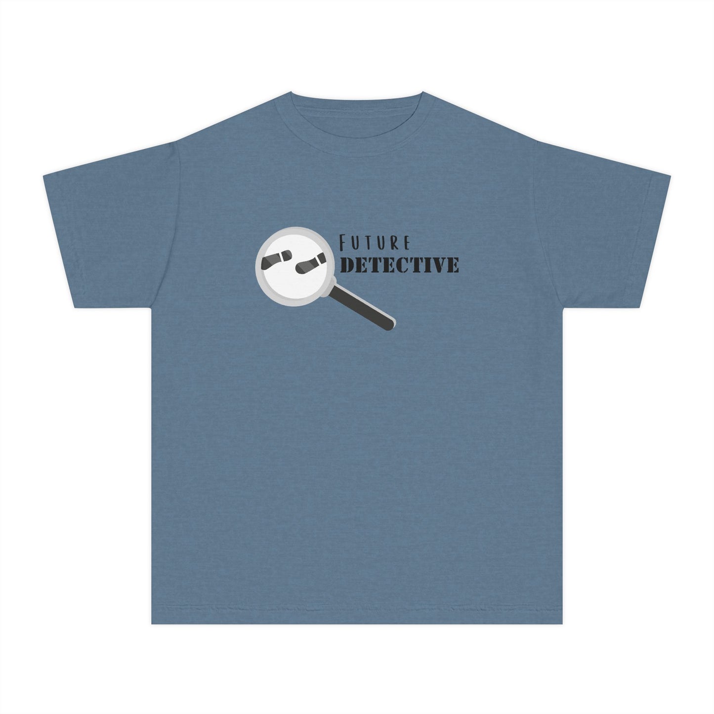 'Future Detective' Youth Tee, Kids Detective Shirt, Fun Gift for Young Sleuths, Birthday Present, Future Detective Apparel