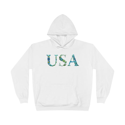 "USA" Eco-Friendly Pullover Hoodie
