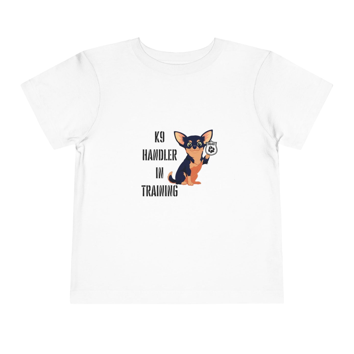 K9 Handler  in Training Toddler Tee - Cute Dog Shirt, Pet Training Gift, Kids Animal Lover Top, Birthday Present for Boys and Girls
