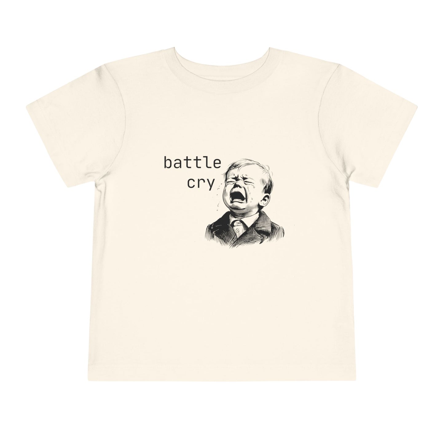 'Battle Cry' Toddler Tee, Funny Shirt, Humor Kids T-Shirt, Birthday Gift for Boys, Unique Baby Clothing, Everyday Playwear