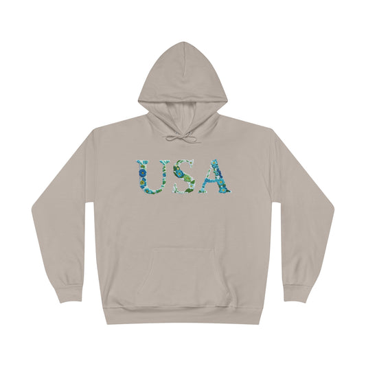 "USA" Eco-Friendly Pullover Hoodie