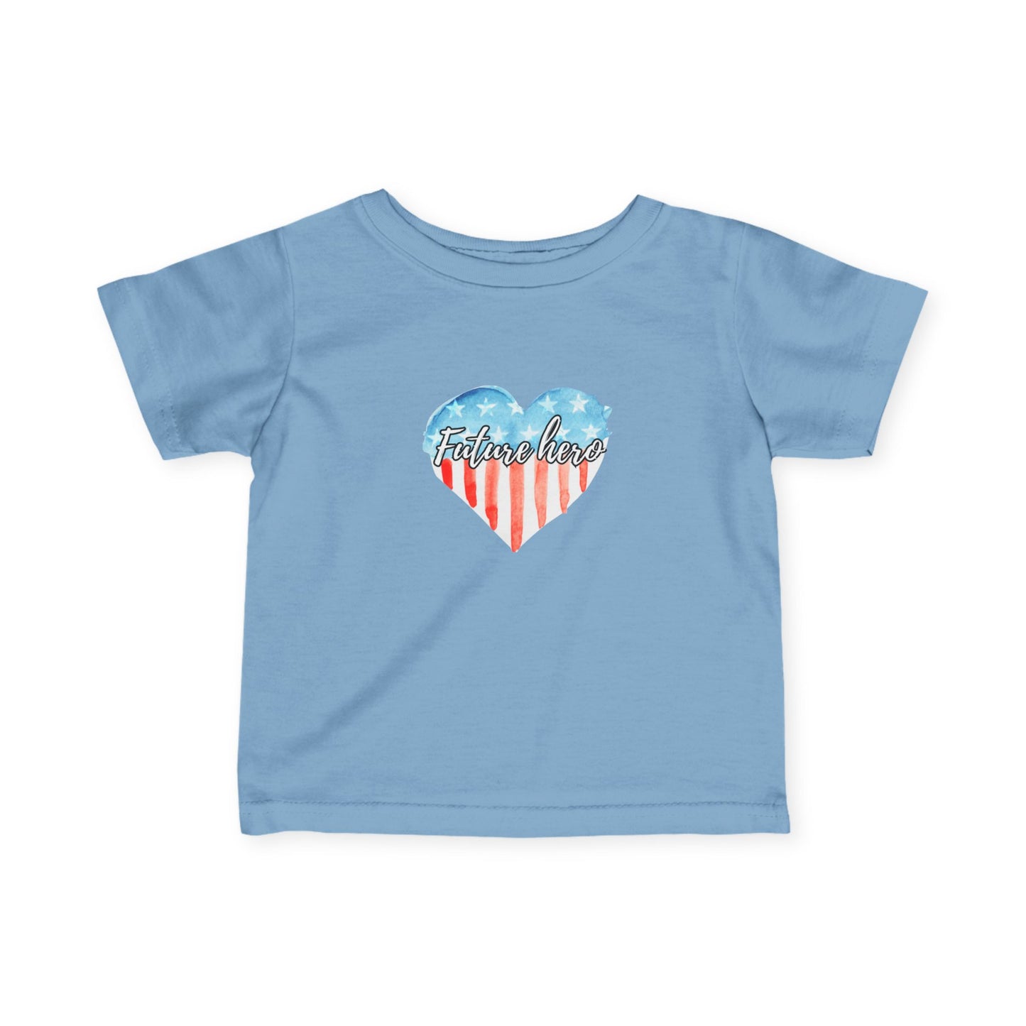 Future Hero Sweet Heart Print, Infant Summer Top, 4th of July Outfit, Toddler Independence Day Shirt, Cute Baby Wear
