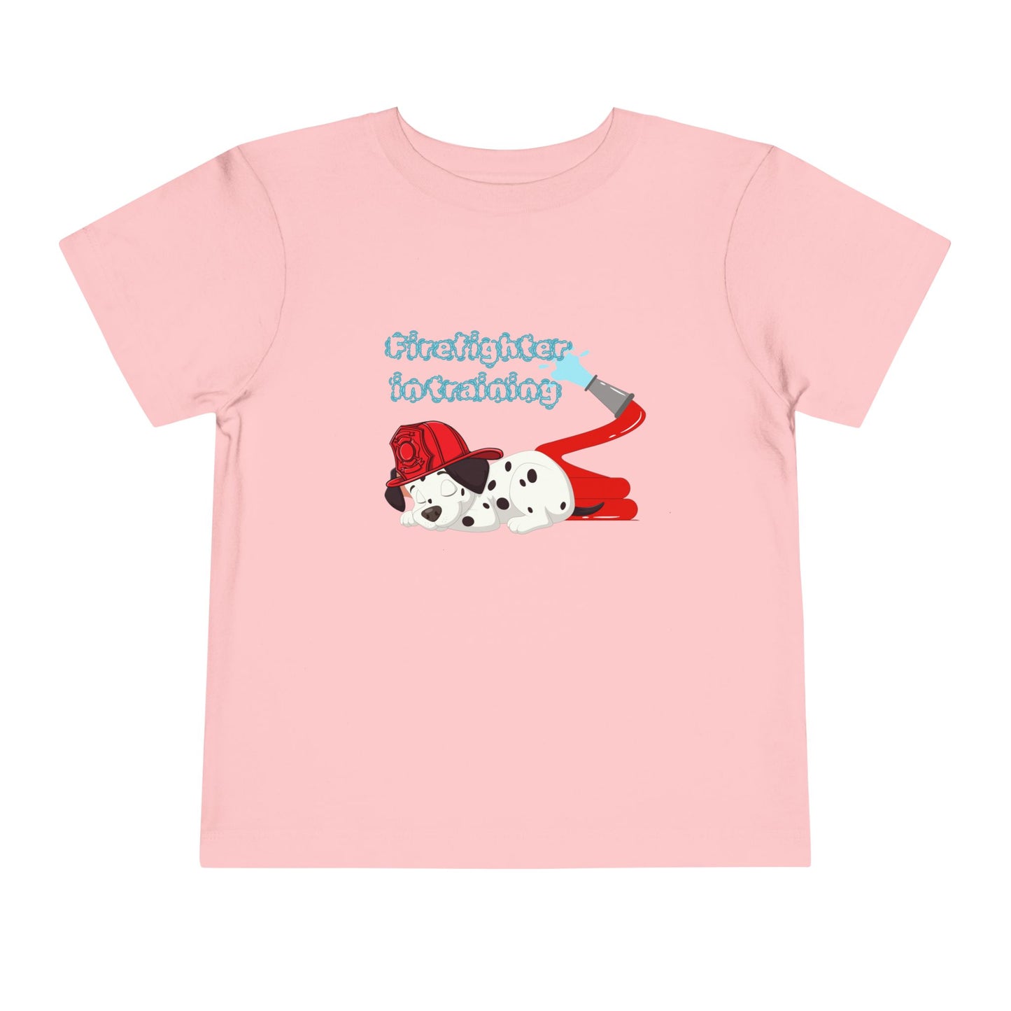 'Firefighter in Training' Toddler Tee, Cute Kids Shirt, Dog Lover Gift, Birthday, Playtime, Preschool, Summer Outfit