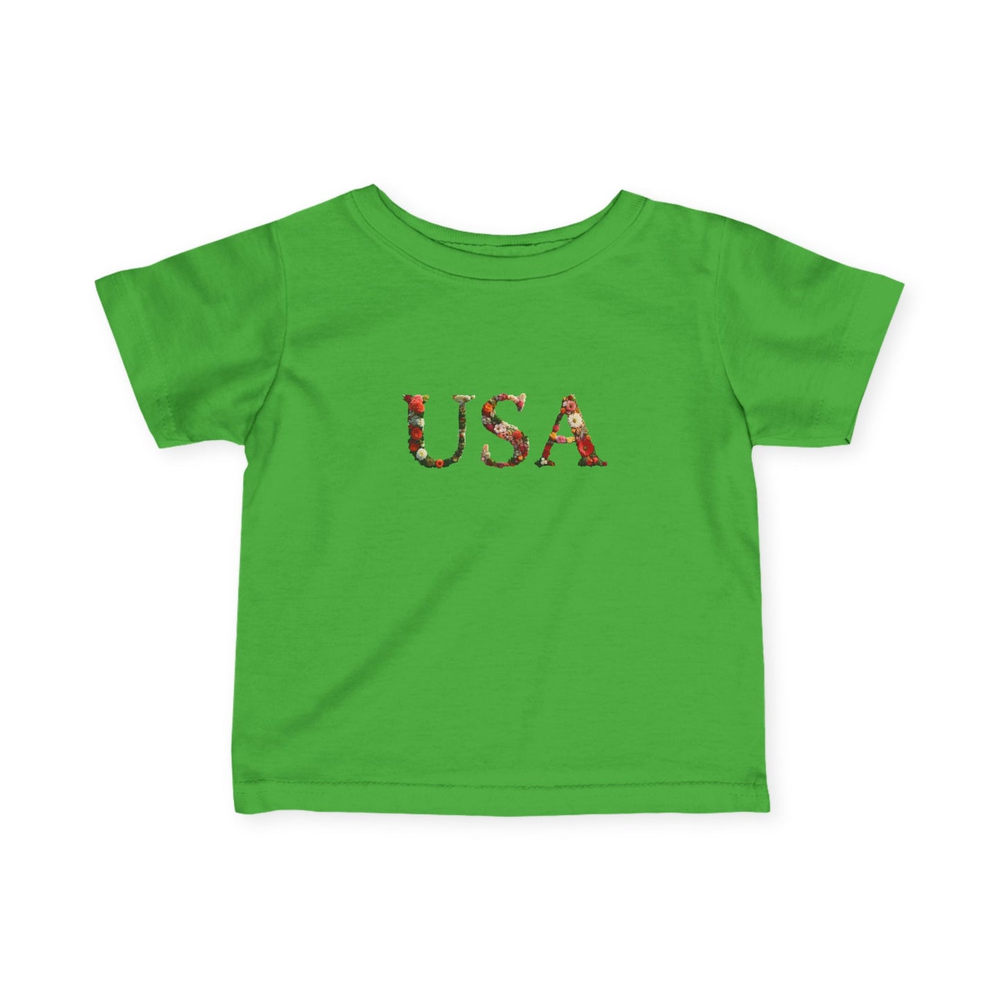 'USA' Floral Infant Tee