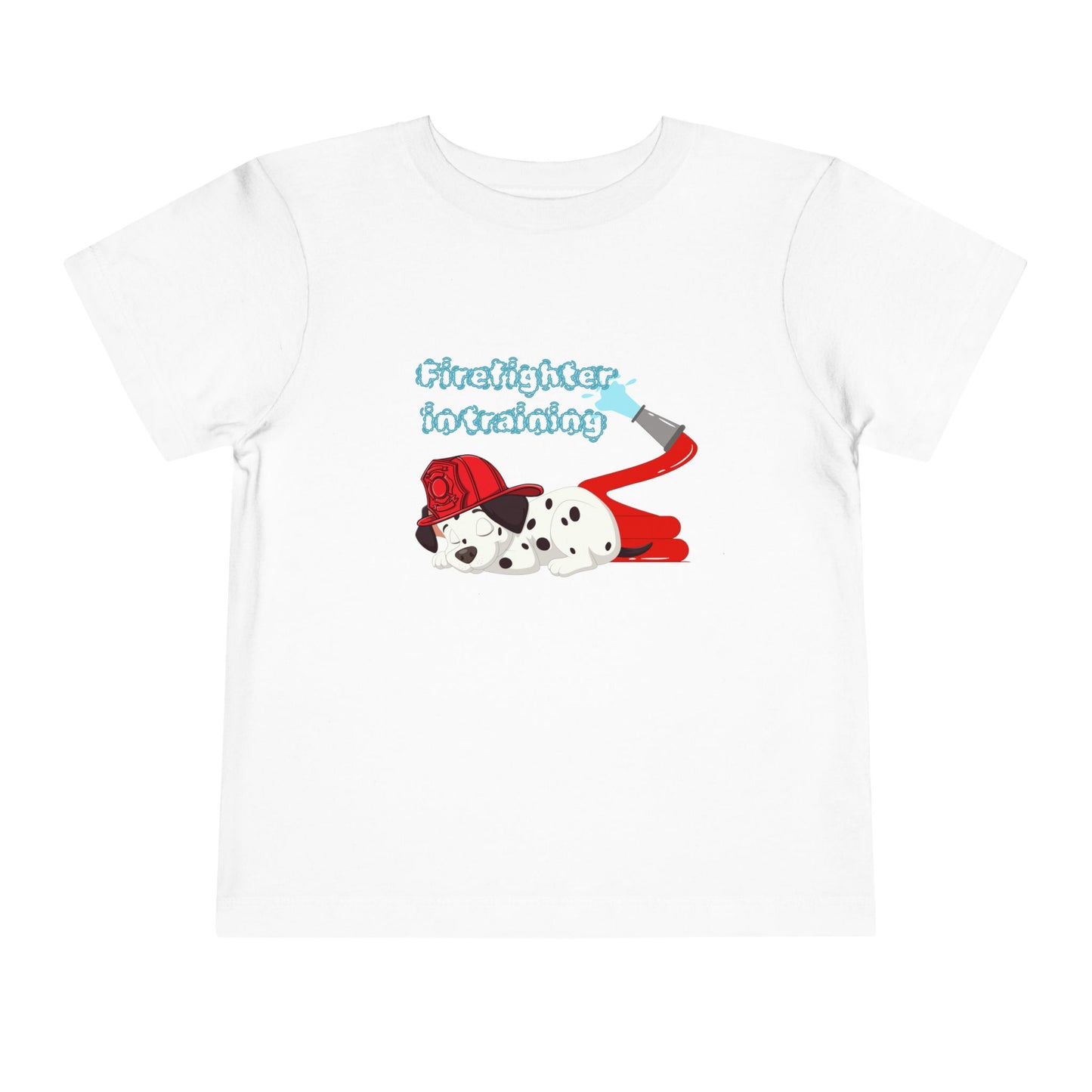 'Firefighter in Training' Toddler Tee, Cute Kids Shirt, Dog Lover Gift, Birthday, Playtime, Preschool, Summer Outfit