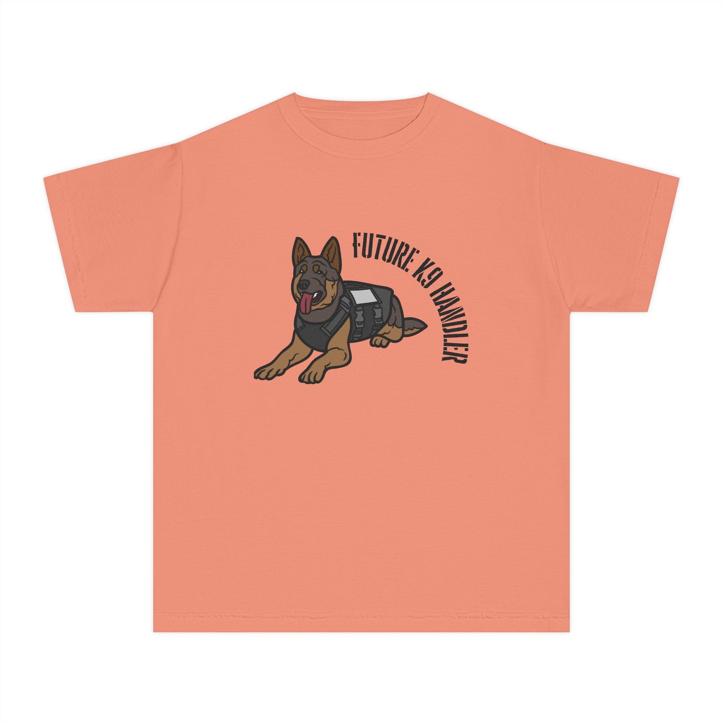 Future K9 Handler Youth Midweight T-Shirt, Dog Lover Gift, Kids Tee, Training Apparel, Animal Enthusiast Clothing