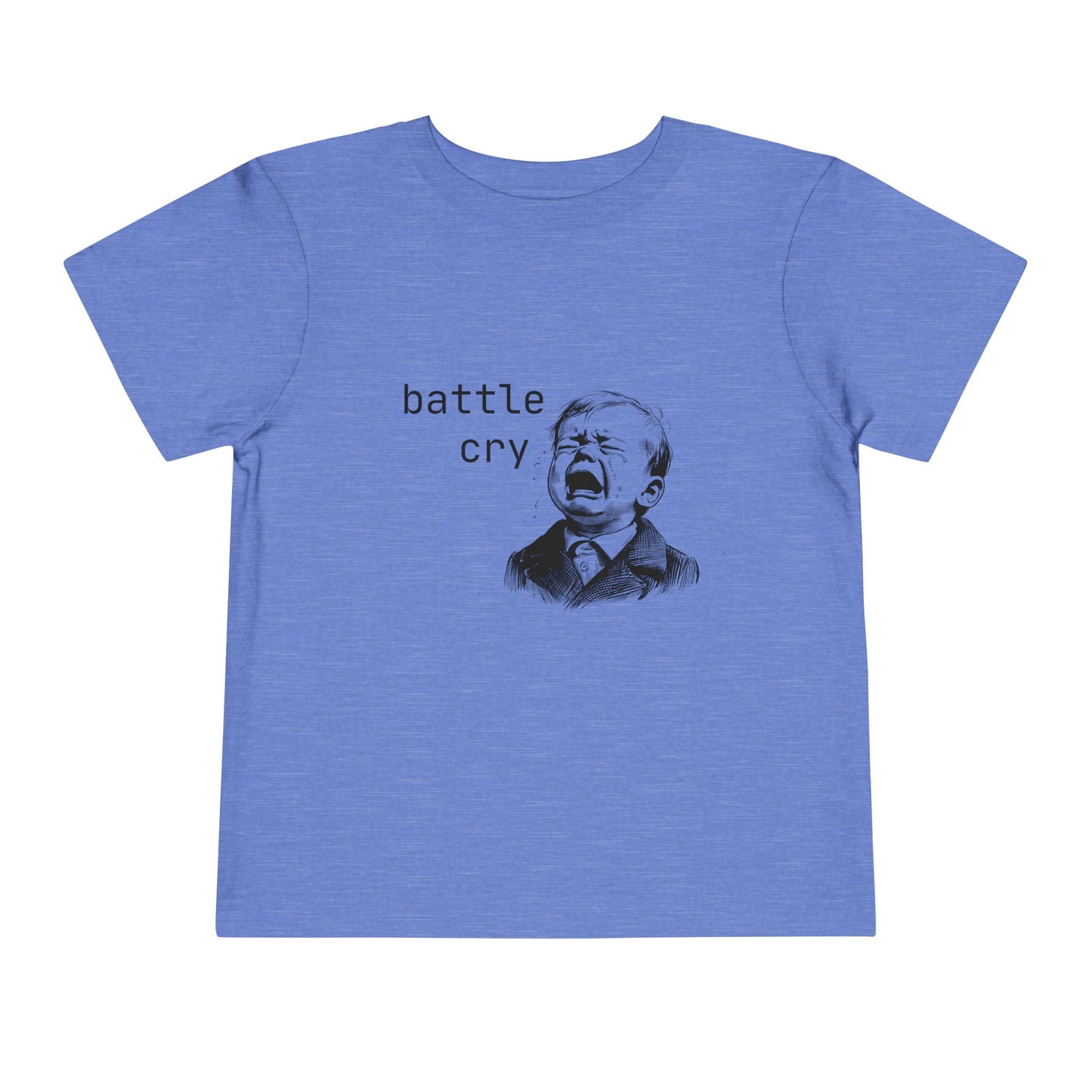 'Battle Cry' Toddler Tee, Funny Shirt, Humor Kids T-Shirt, Birthday Gift for Boys, Unique Baby Clothing, Everyday Playwear