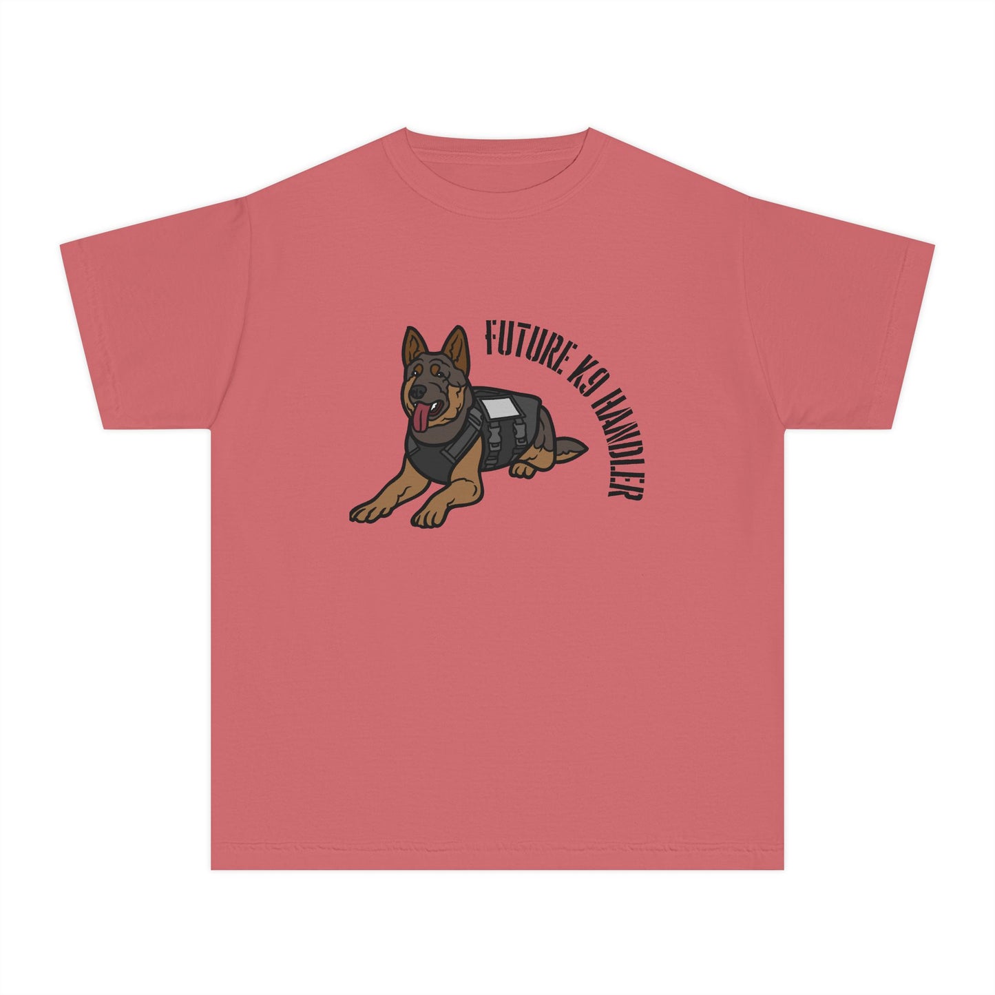 Future K9 Handler Youth Midweight T-Shirt, Dog Lover Gift, Kids Tee, Training Apparel, Animal Enthusiast Clothing