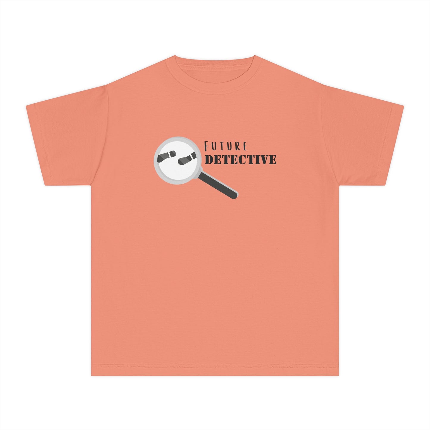 'Future Detective' Youth Tee, Kids Detective Shirt, Fun Gift for Young Sleuths, Birthday Present, Future Detective Apparel