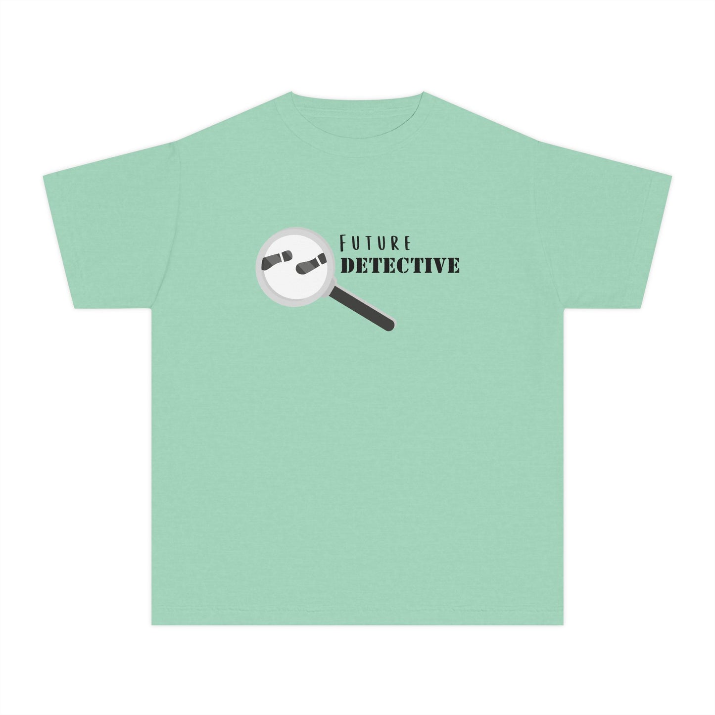 'Future Detective' Youth Tee, Kids Detective Shirt, Fun Gift for Young Sleuths, Birthday Present, Future Detective Apparel