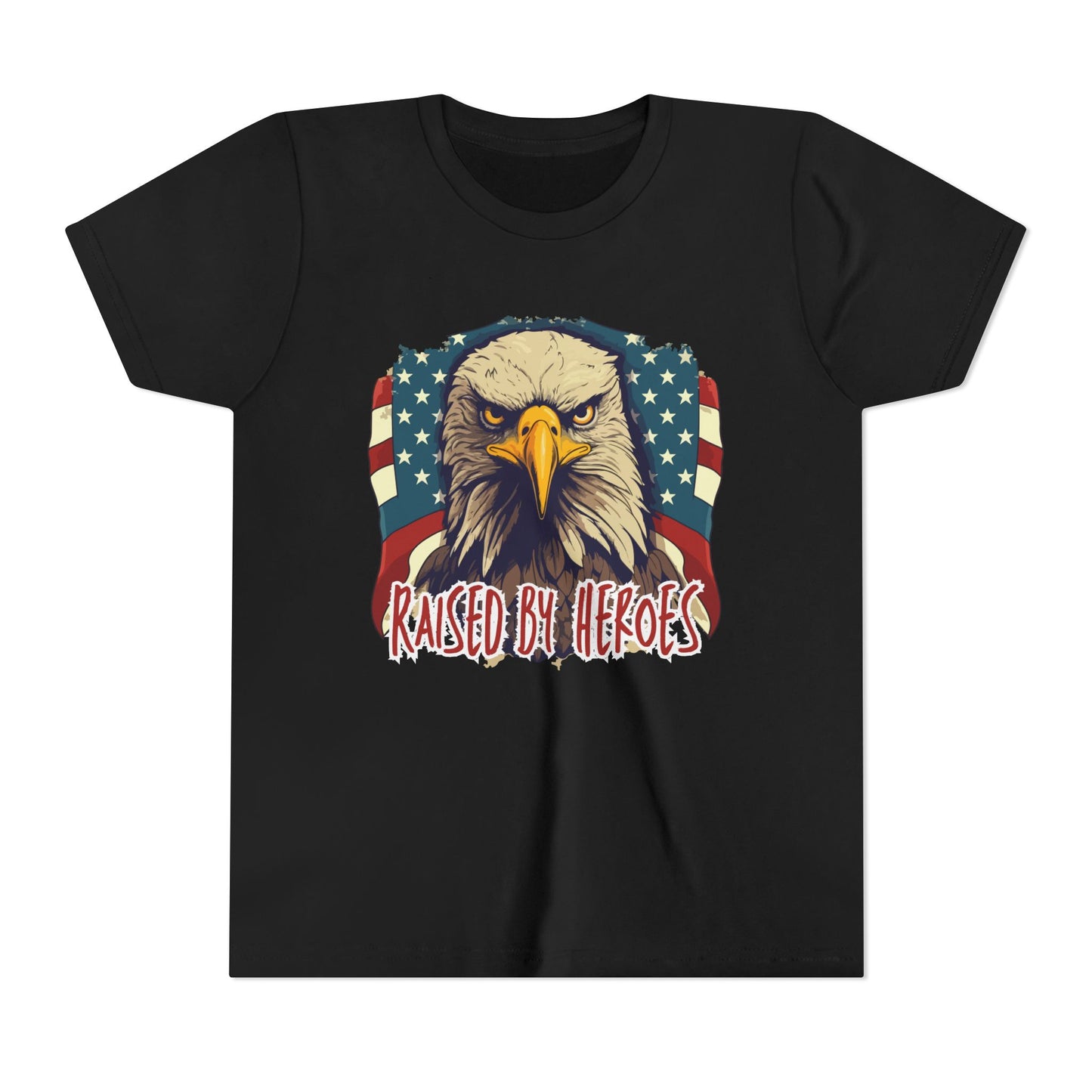 'Raised by Heroes' Youth tee - Patriotic Kids Apparel