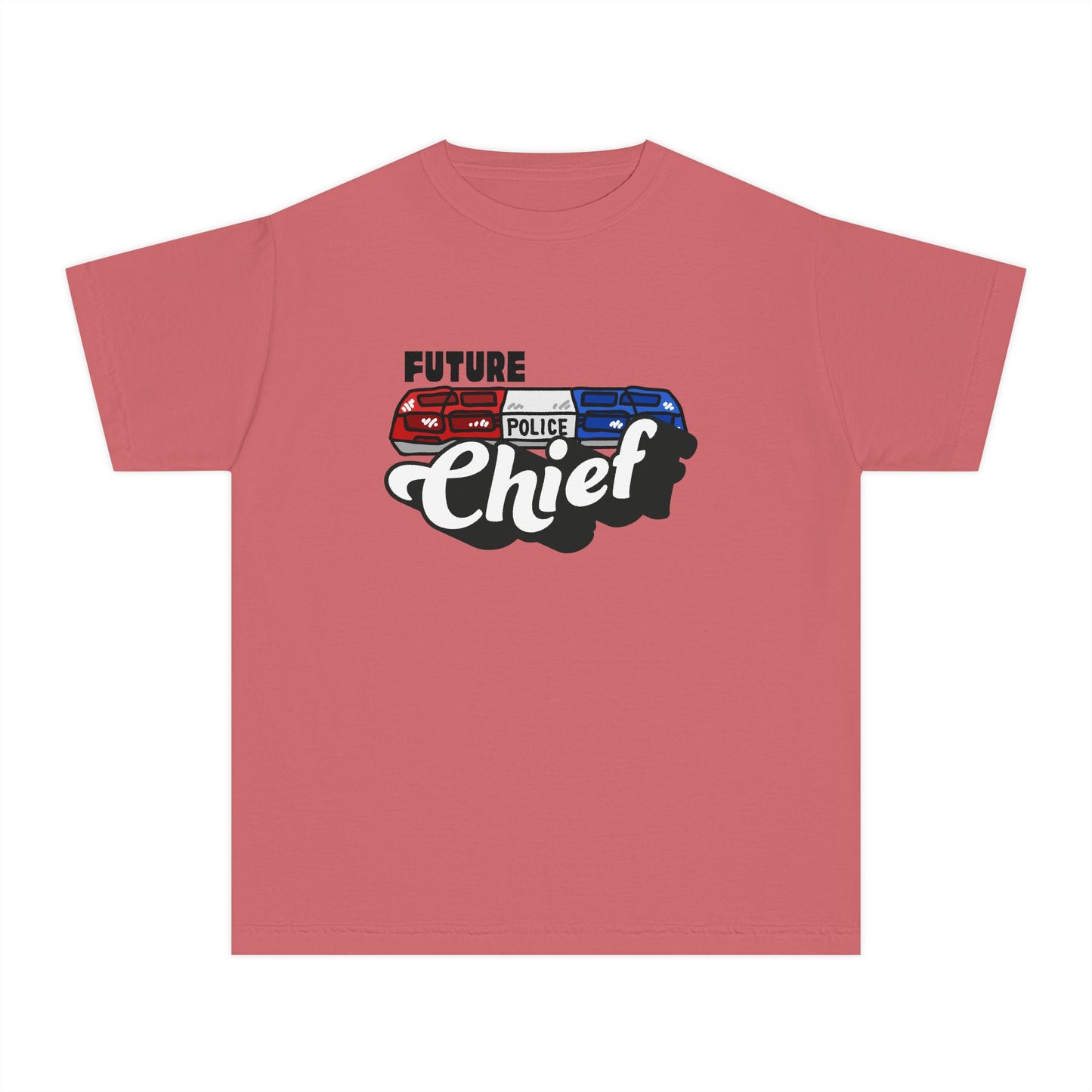 'Future Police Chief' Youth Tee, Police Officer Shirt, Kid's Law Enforcement Gift, Birthday Present, Future Hero Apparel