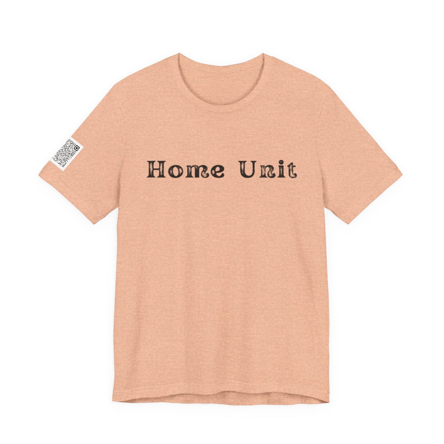 'Live for What You'd Die For' Inspiring Unisex Jersey Short Sleeve Tee, Motivational Shirt, Casual Wear with Home Unit QR code sleeve