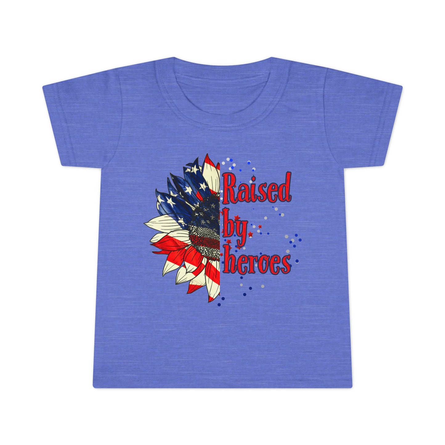 'Raised by Heroes' Toddler T-Shirt | Patriotic Kids Tee | Independence Day Gift, Memorial Day Outfit, Proud Family Apparel, Everyday Wear