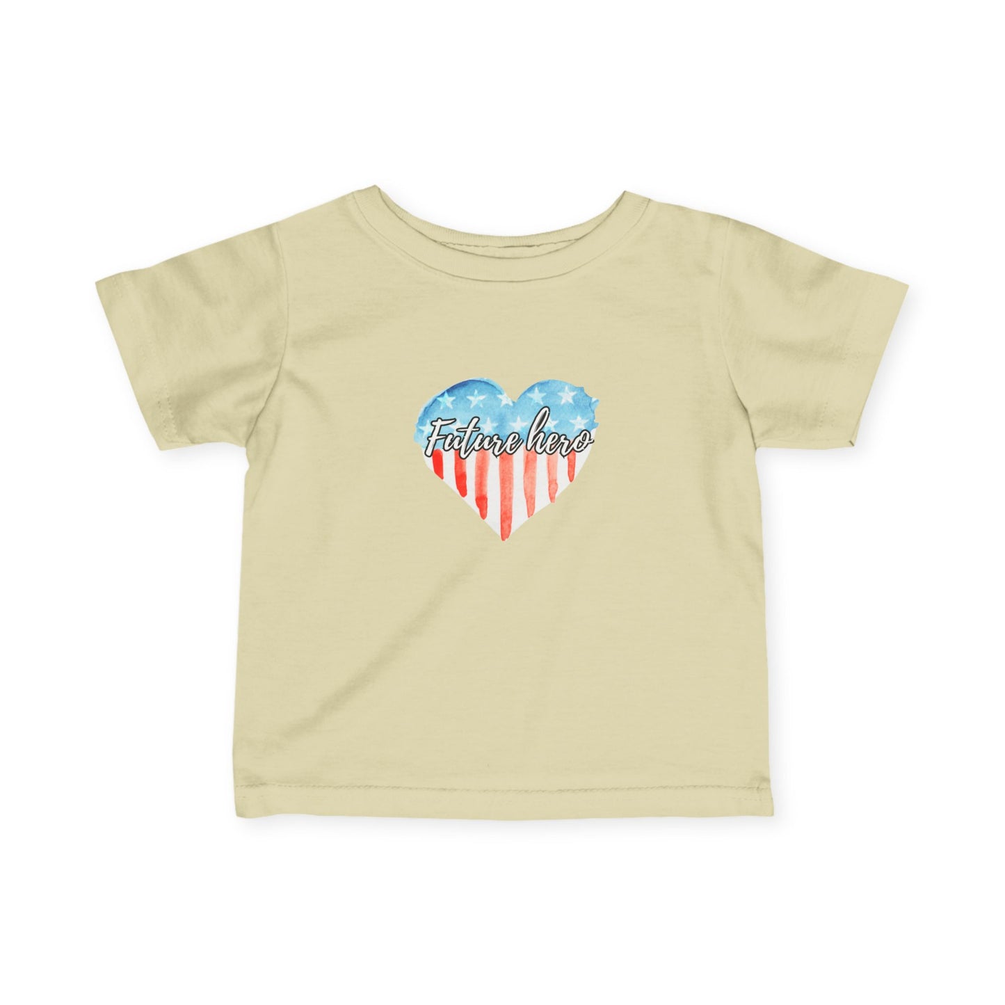 Future Hero Sweet Heart Print, Infant Summer Top, 4th of July Outfit, Toddler Independence Day Shirt, Cute Baby Wear