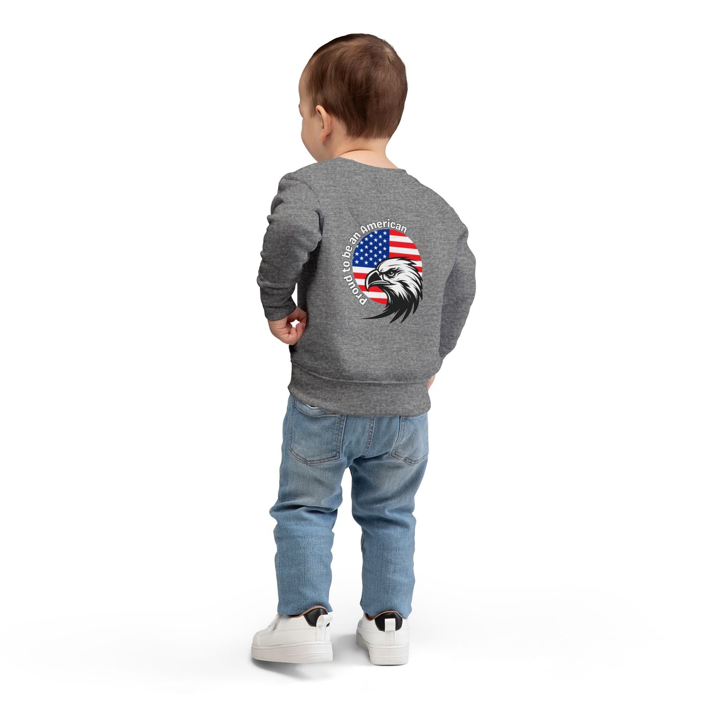 'My Favorite Colors Are Red White Blue' Patriotic Toddler Sweatshirt - American Pride, 4th of July, Kids Apparel, Holiday Gift