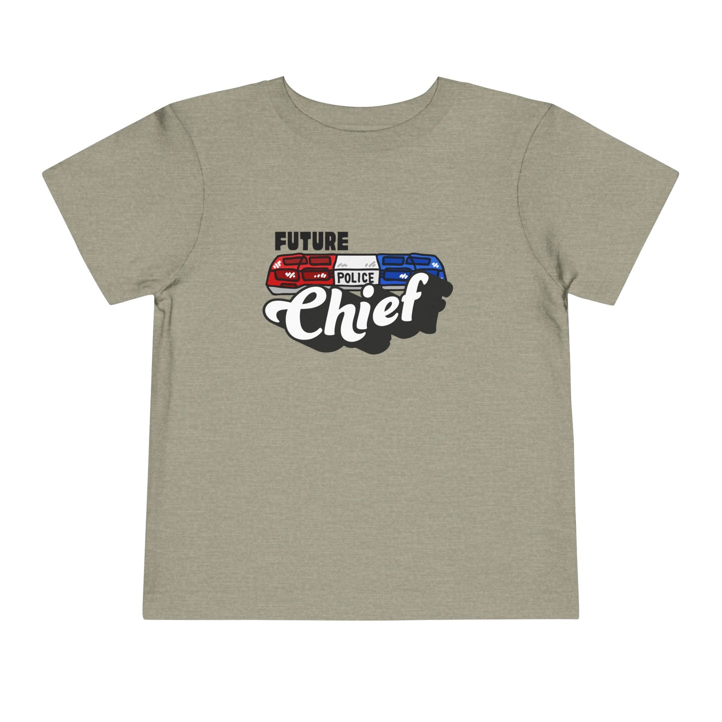 'Future Police Chief' Toddler Tee, Kids Law Enforcement Shirt, Cute Police Officer Outfit, Gift for Aspiring Chief, Toddler Police Tee