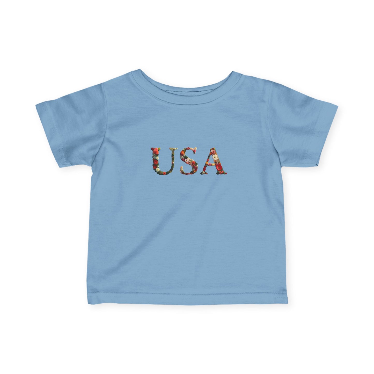 'USA' Floral Infant Tee