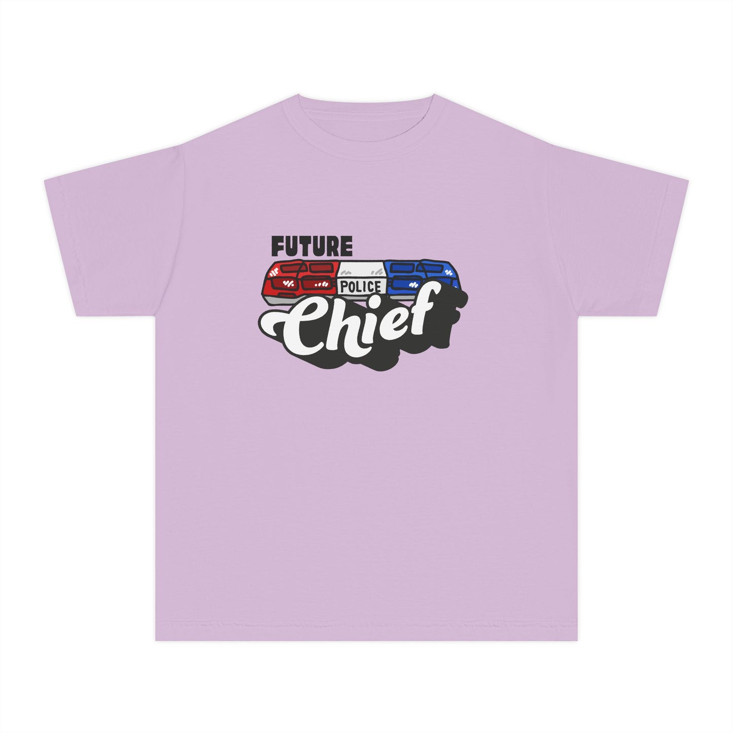 'Future Police Chief' Youth Tee, Police Officer Shirt, Kid's Law Enforcement Gift, Birthday Present, Future Hero Apparel