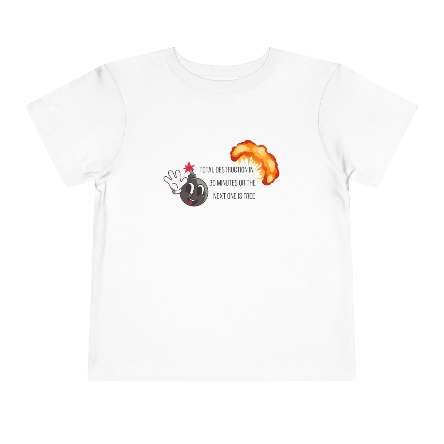 Toddler Short Sleeve Tee with Fun Explosive Design, Kids Gift, Birthday Shirt, Cute Casual Wear, Playtime Tee, Nursery Art