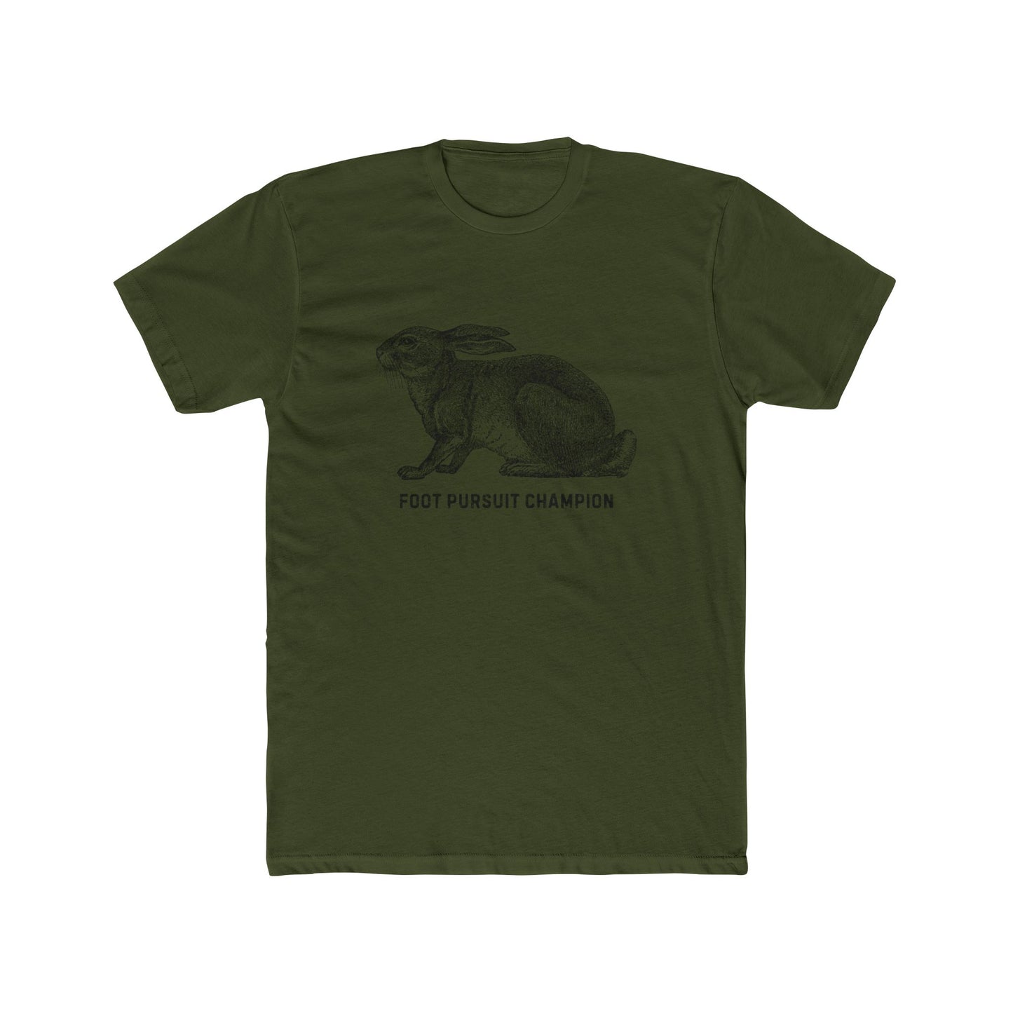 Unisex Cotton Crew Tee -Foot Pursuit Champion Design