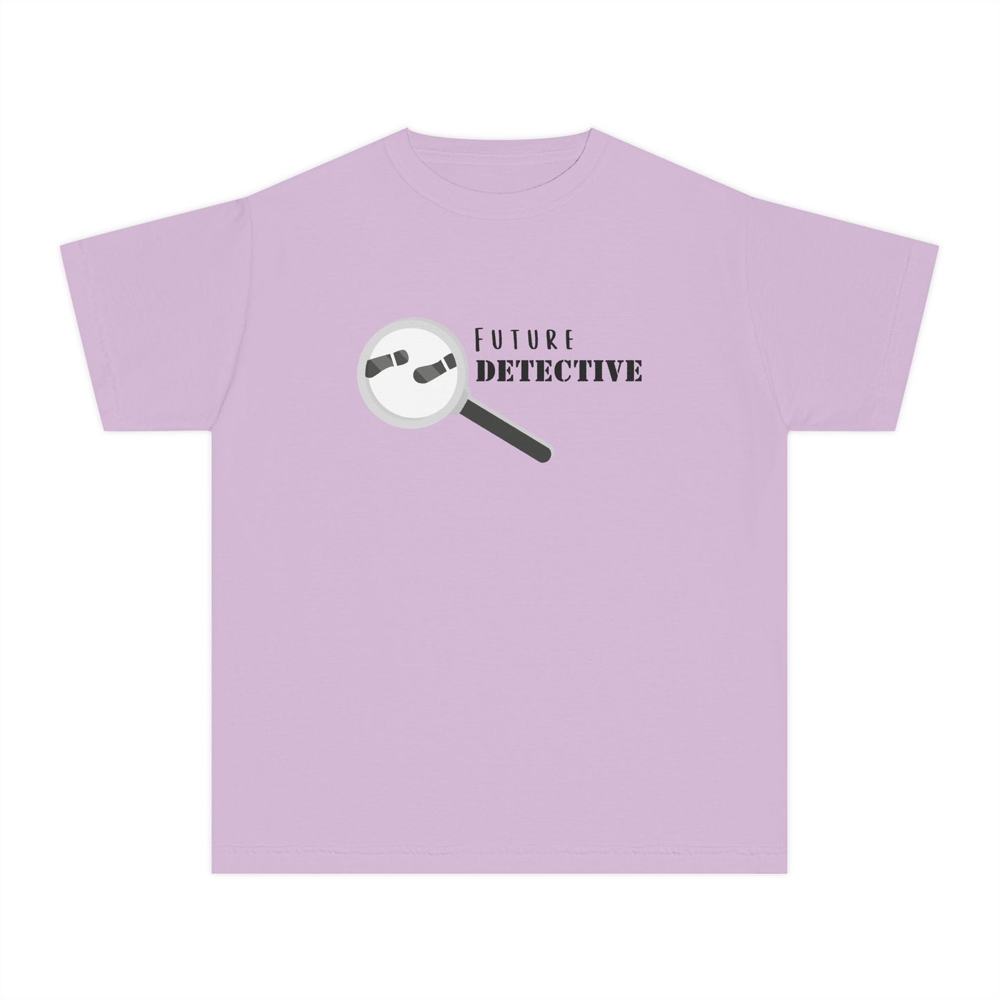 'Future Detective' Youth Tee, Kids Detective Shirt, Fun Gift for Young Sleuths, Birthday Present, Future Detective Apparel