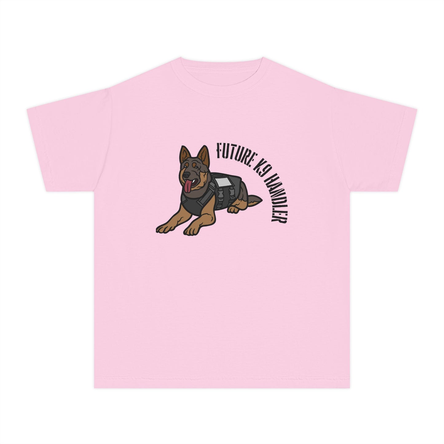 Future K9 Handler Youth Midweight T-Shirt, Dog Lover Gift, Kids Tee, Training Apparel, Animal Enthusiast Clothing