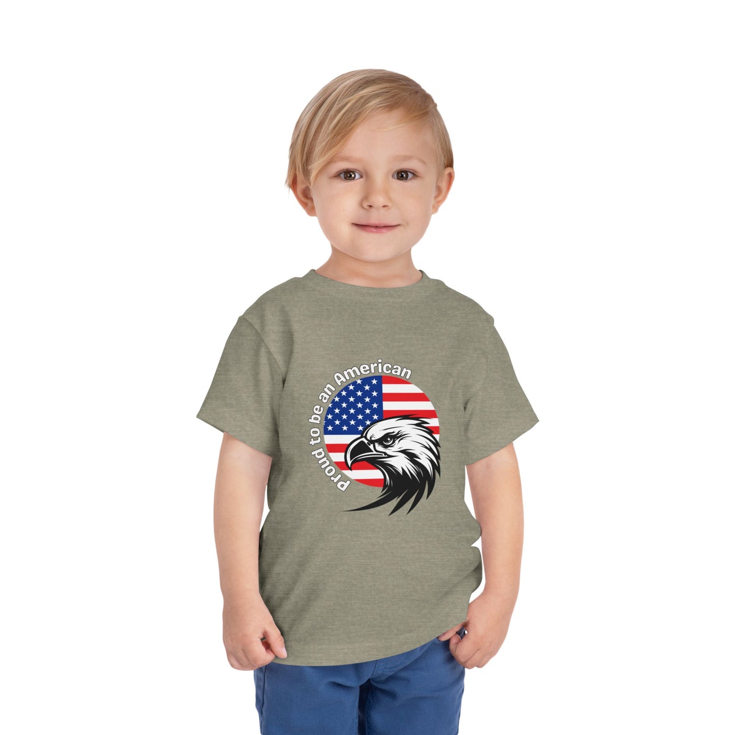 'Proud to be an American' Toddler Tee with Eagle Design
