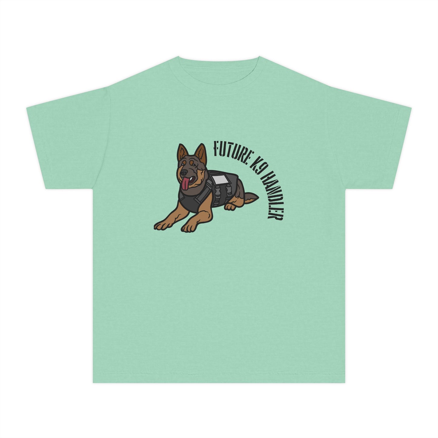 Future K9 Handler Youth Midweight T-Shirt, Dog Lover Gift, Kids Tee, Training Apparel, Animal Enthusiast Clothing