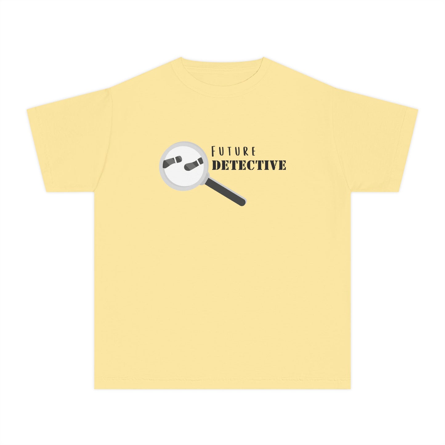 'Future Detective' Youth Tee, Kids Detective Shirt, Fun Gift for Young Sleuths, Birthday Present, Future Detective Apparel
