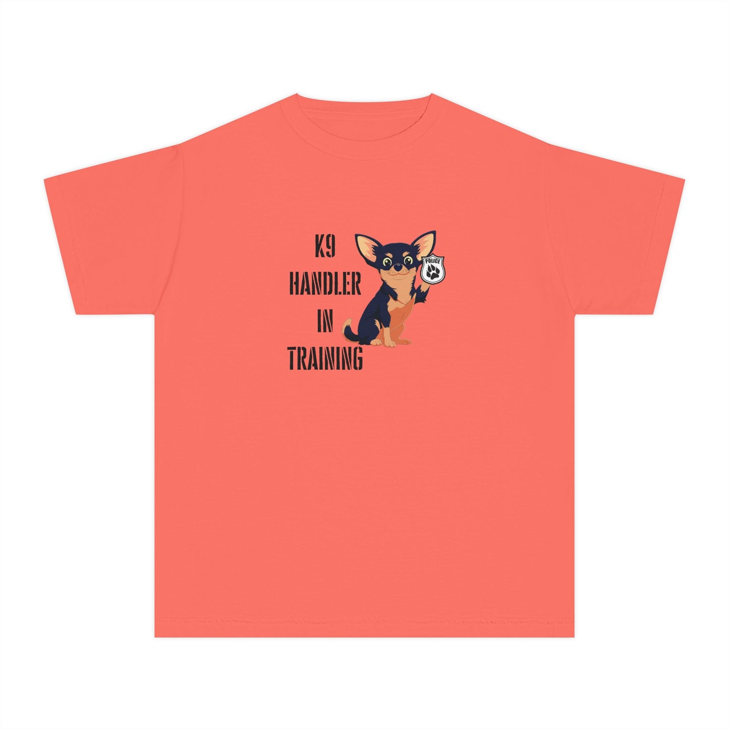 'K9 Handler in Training' Youth Tee, Dog Training Shirt, Gift for Dog Lovers, Youth Costume, Animal Handler Apparel