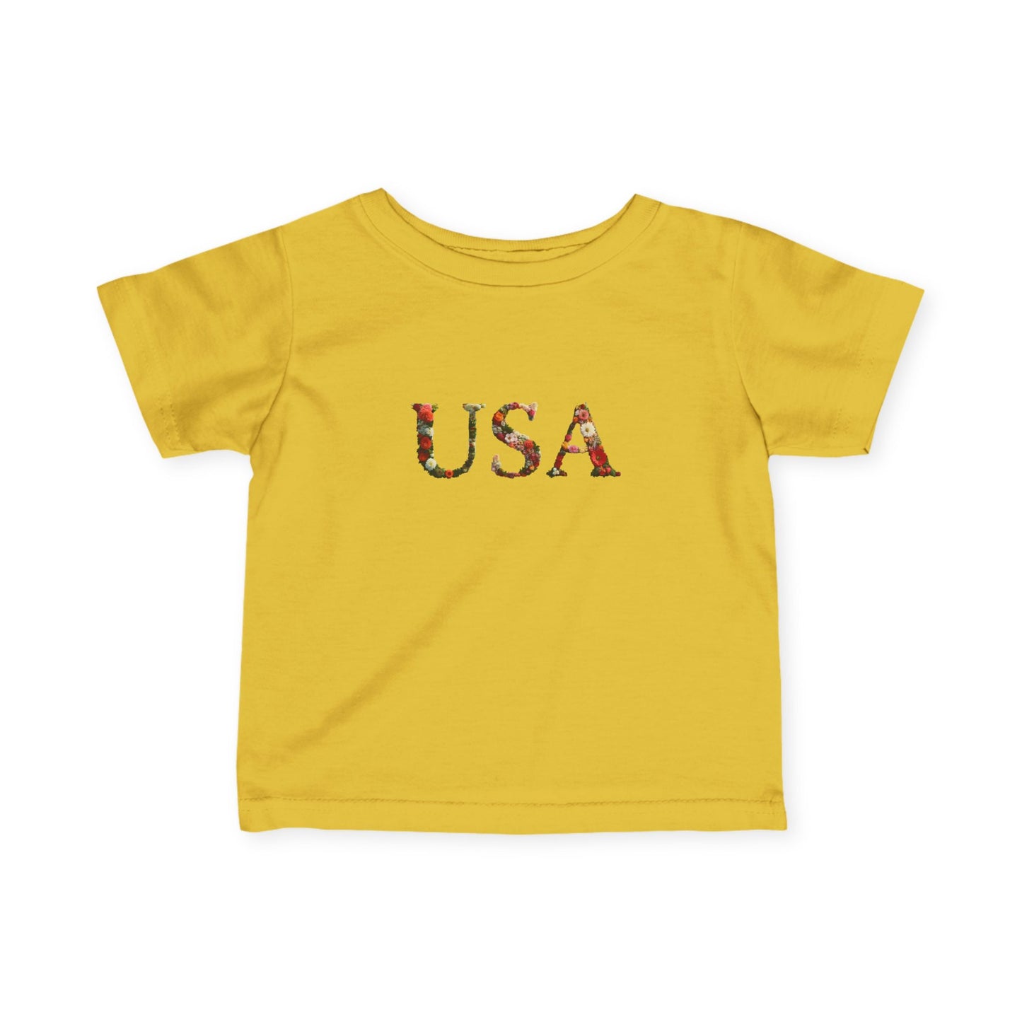 'USA' Floral Infant Tee