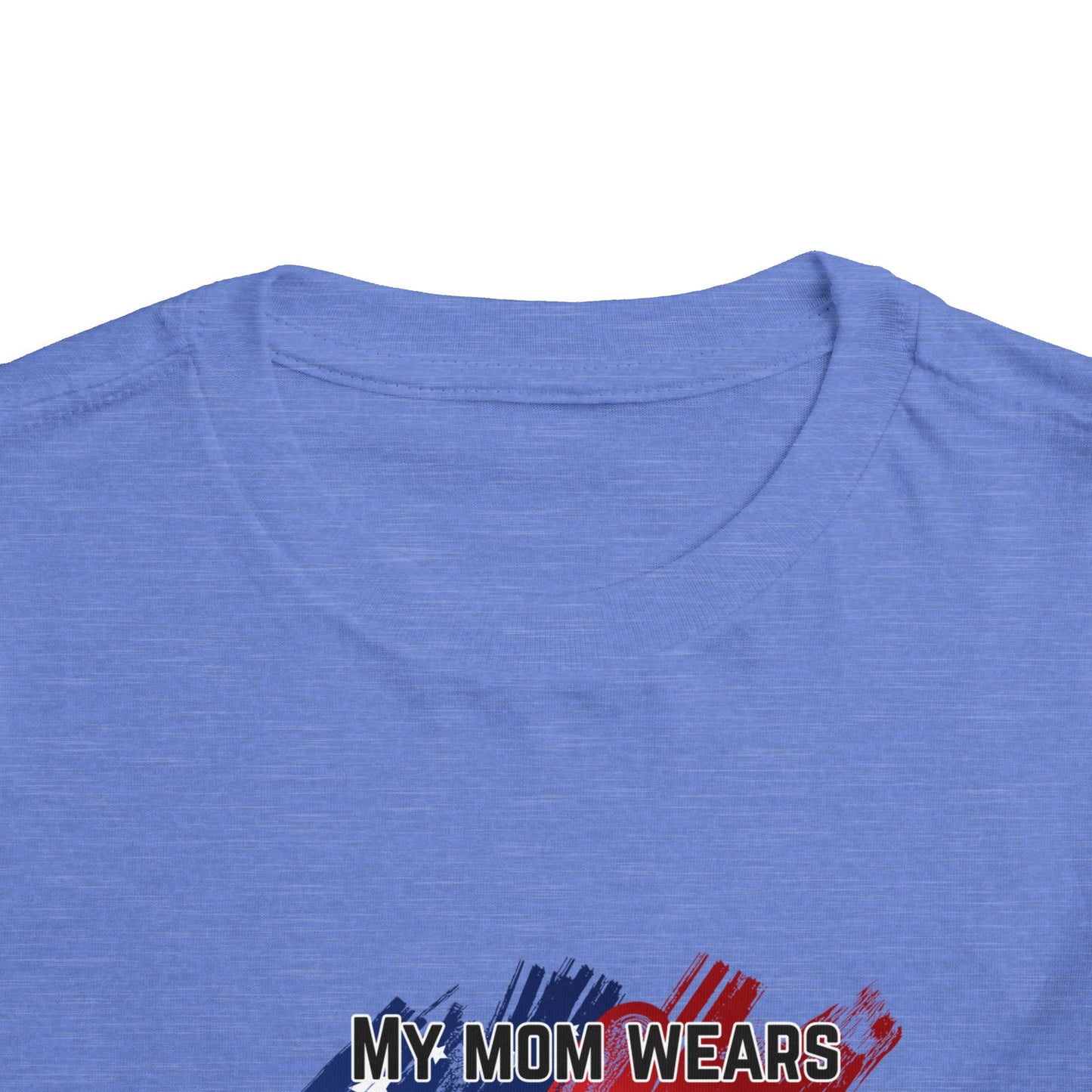 'My Mom Wears Combat Boots' Toddler Tee - Fun Kids Shirt, Gifts for Military Families, Cute Toddler Outfit, Everyday Wear, Unique Baby Tee