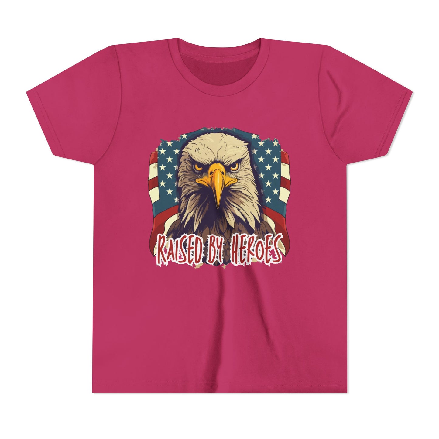 'Raised by Heroes' Youth tee - Patriotic Kids Apparel