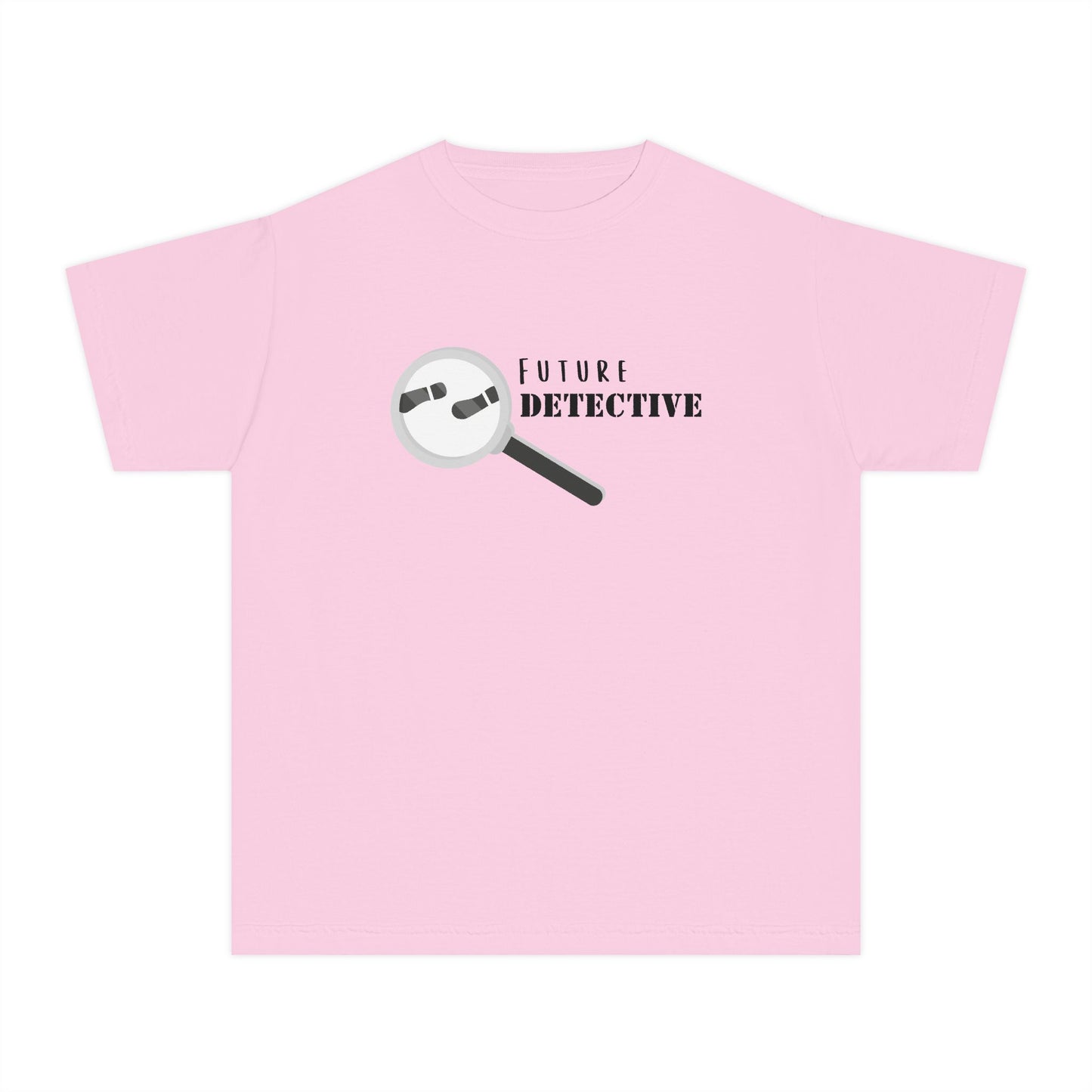 'Future Detective' Youth Tee, Kids Detective Shirt, Fun Gift for Young Sleuths, Birthday Present, Future Detective Apparel
