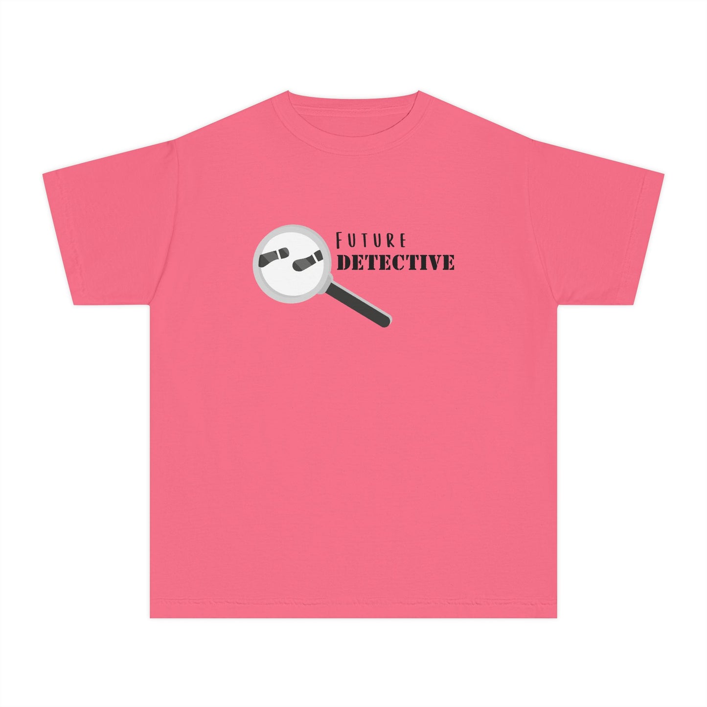 'Future Detective' Youth Tee, Kids Detective Shirt, Fun Gift for Young Sleuths, Birthday Present, Future Detective Apparel