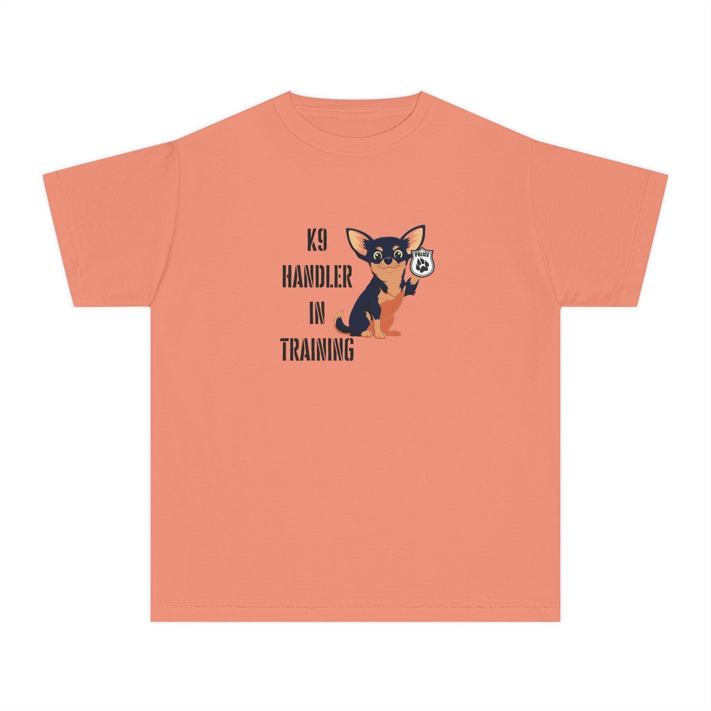 'K9 Handler in Training' Youth Tee, Dog Training Shirt, Gift for Dog Lovers, Youth Costume, Animal Handler Apparel