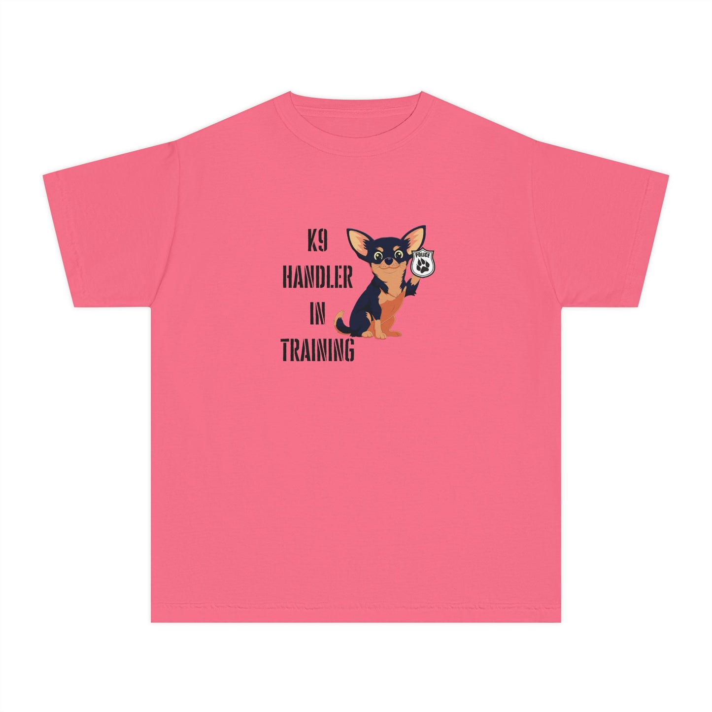 'K9 Handler in Training' Youth Tee, Dog Training Shirt, Gift for Dog Lovers, Youth Costume, Animal Handler Apparel