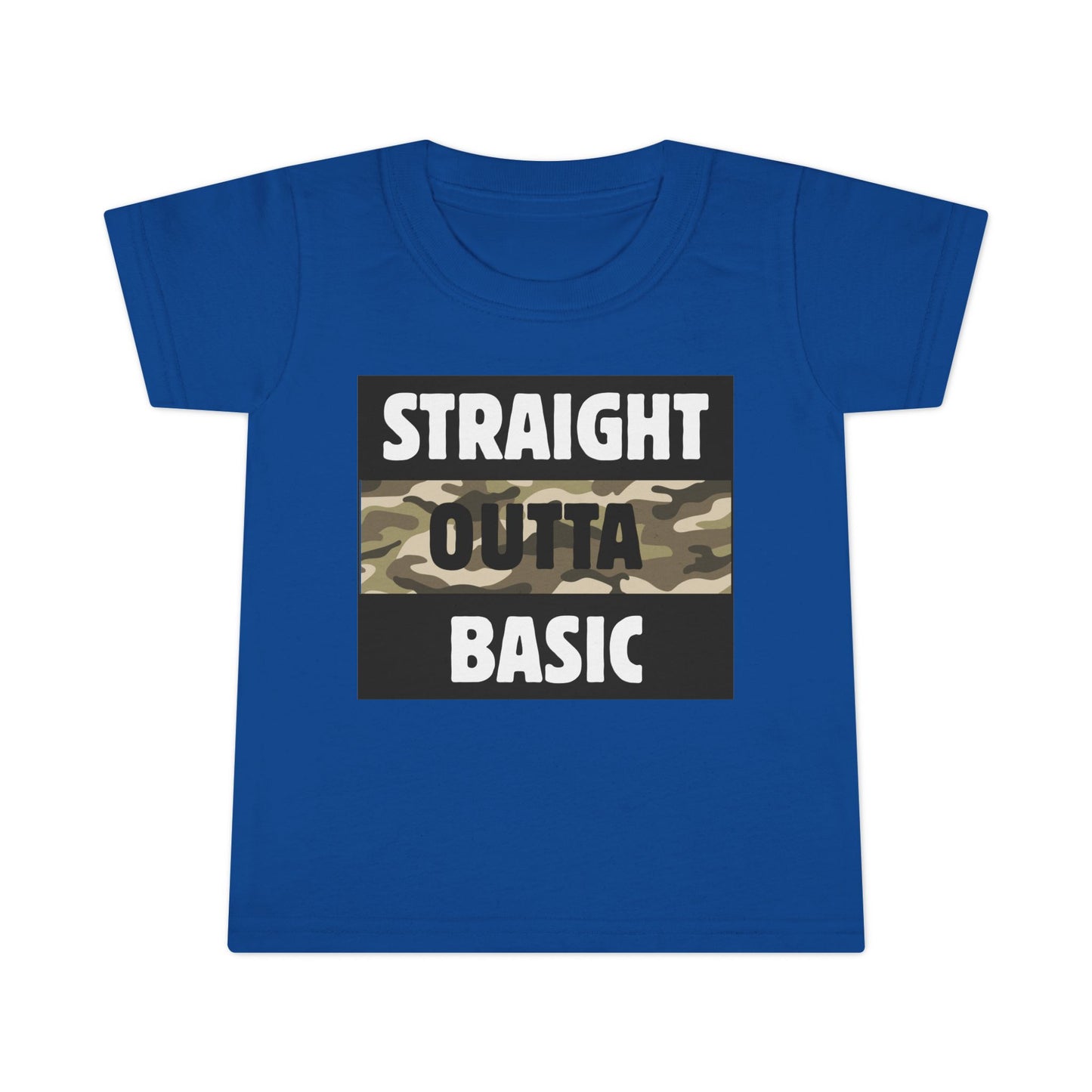 'Straight Outta Basic' Toddler T-Shirt - Fun Kids Tee, Birthday Gift, Everyday Wear, Statement Shirt, Causal Outfit