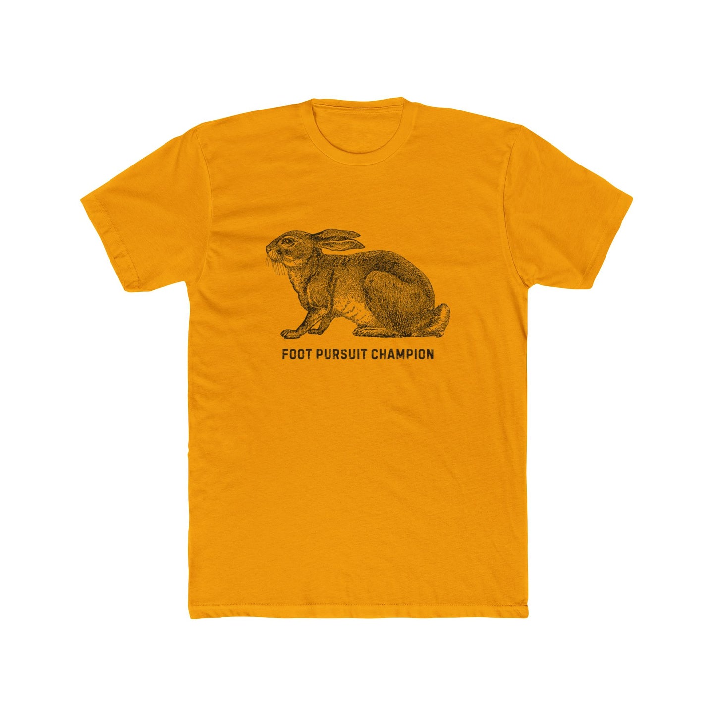 Unisex Cotton Crew Tee -Foot Pursuit Champion Design