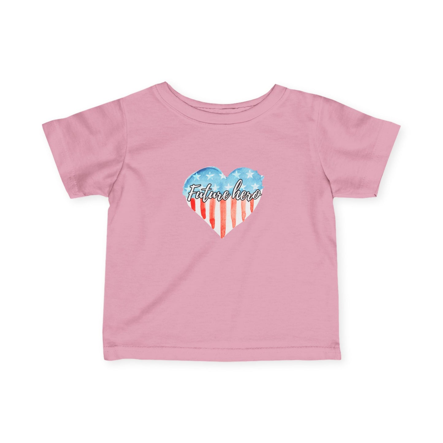 Future Hero Sweet Heart Print, Infant Summer Top, 4th of July Outfit, Toddler Independence Day Shirt, Cute Baby Wear