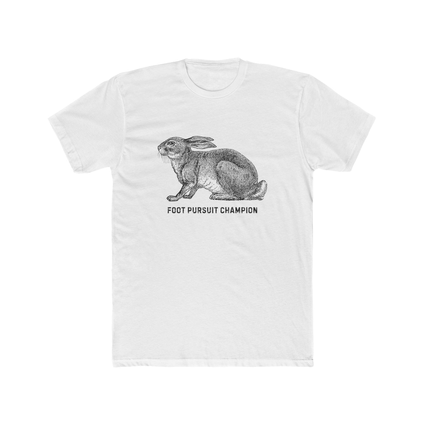 Unisex Cotton Crew Tee -Foot Pursuit Champion Design