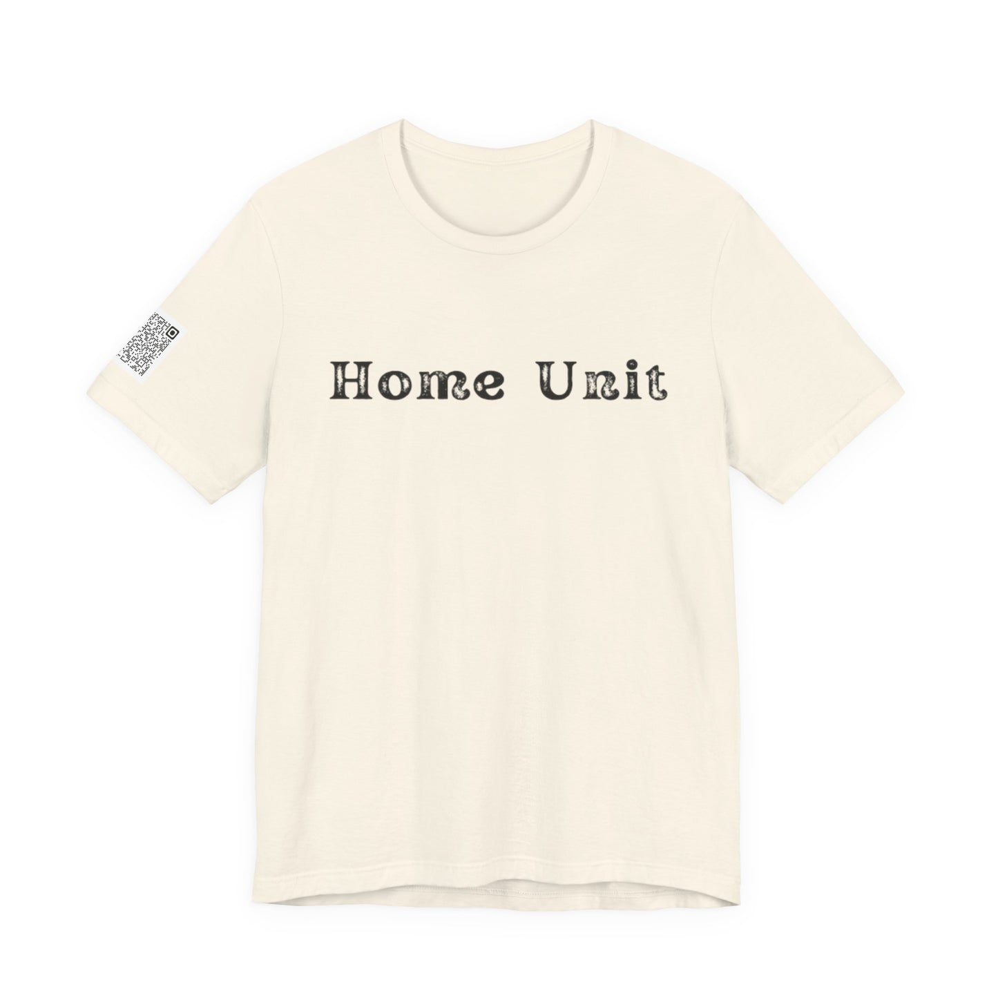 'Live for What You'd Die For' Inspiring Unisex Jersey Short Sleeve Tee, Motivational Shirt, Casual Wear with Home Unit QR code sleeve