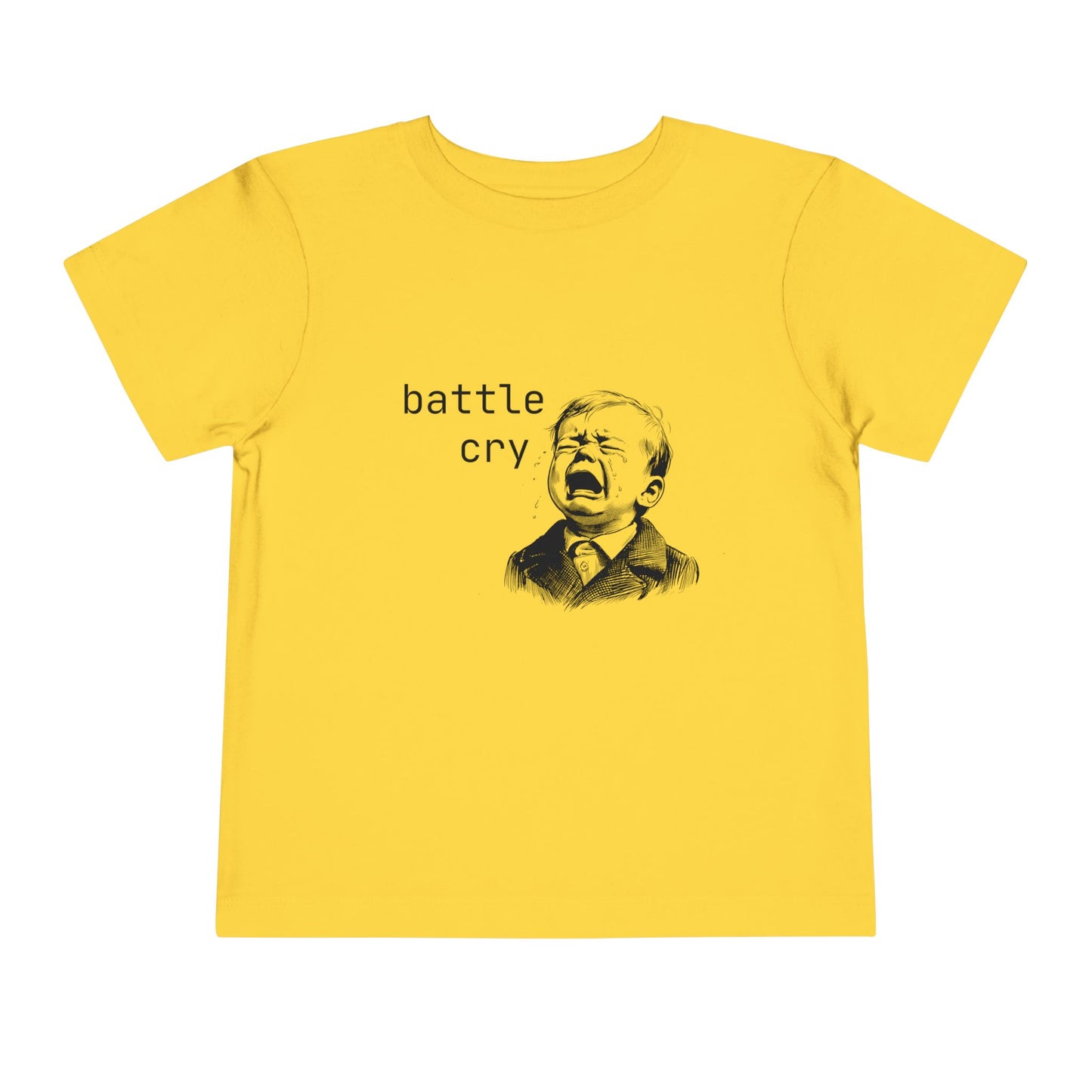 'Battle Cry' Toddler Tee, Funny Shirt, Humor Kids T-Shirt, Birthday Gift for Boys, Unique Baby Clothing, Everyday Playwear