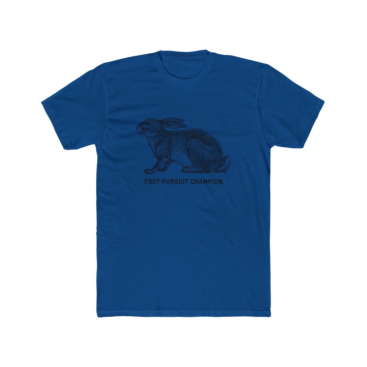 Unisex Cotton Crew Tee -Foot Pursuit Champion Design