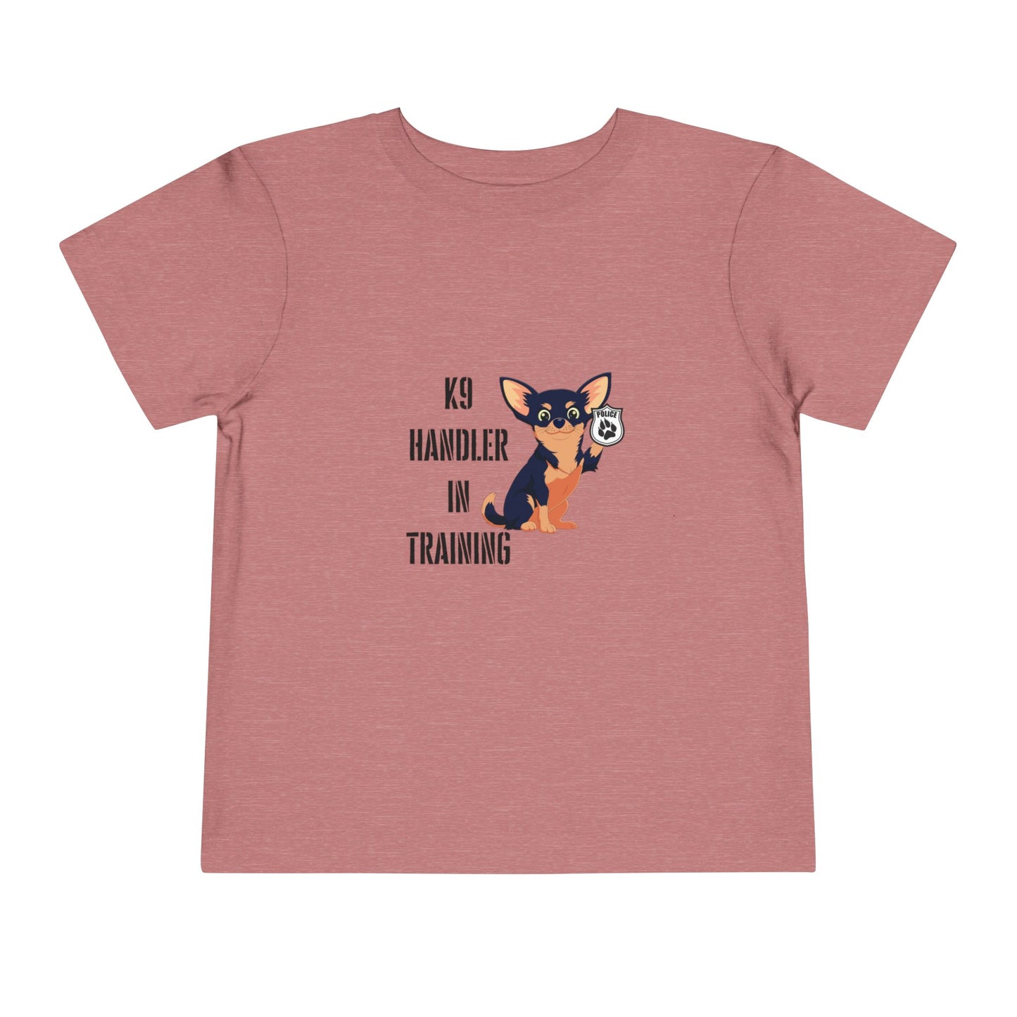 K9 Handler  in Training Toddler Tee - Cute Dog Shirt, Pet Training Gift, Kids Animal Lover Top, Birthday Present for Boys and Girls